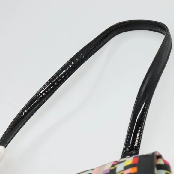 CHANEL Shoulder Bag Velor Gold Multicolor CC Auth 120922 - Picture 9 of 15